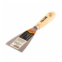 Шпательная лопатка из углеродистой стали, 40 мм, деревянная ручка// Sparta